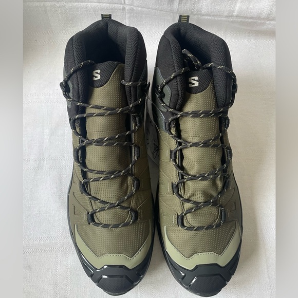 SALOMON X ULTRA 360 MID CSWP WATERPROOF INSULATE SHOES GREEN BLACK MEN\'S SIZE 13 main image 9